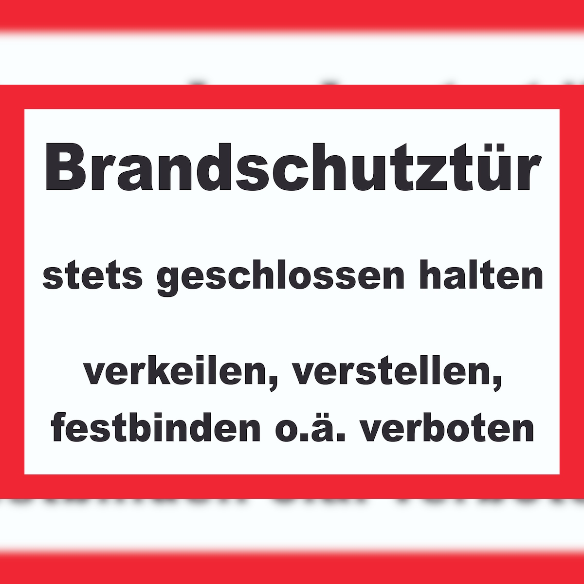 Brandschutztür Schild A5 (148x210mm) Image