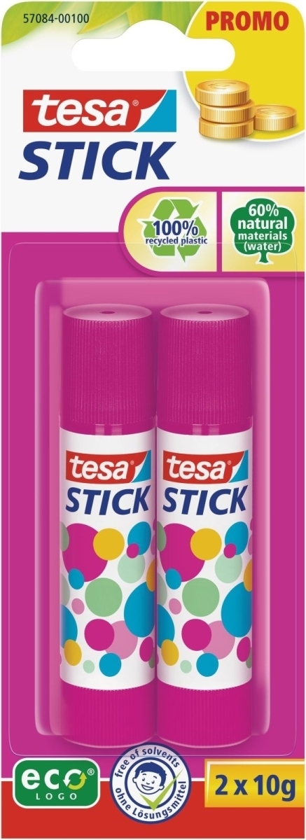 Tesa Klebestift Alleskleber Stick ecoLogo ohne Lösungsmittel 10g VE=2 Stück Image