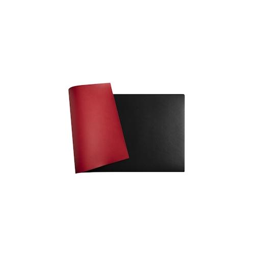 Exacompta 29121E Flexible Schreibunterlage Home Office, aus zweifarbigem Kunstleder (Polyurethan),weich und widerstandsfähig, 35 x 60 cm, schwarz/rot