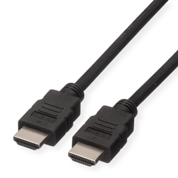 ROLINE HDMI High Speed Kabel mit Ethernet, LSOH, schwarz, 1 m Image