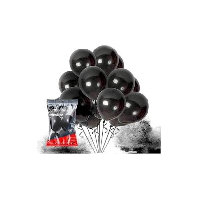 100x Luftballons Ballons schwarz - Luft und Helium - Party Deko Dekoration