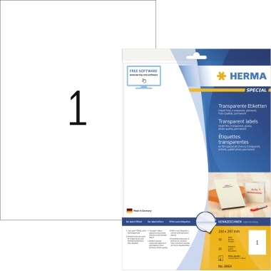 HERMA Etikett 8964 210x297mm Folie weiß 10 St./Pack. Image