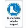 Sicherheitsschuhe tragen Schild A6 (105x148mm)