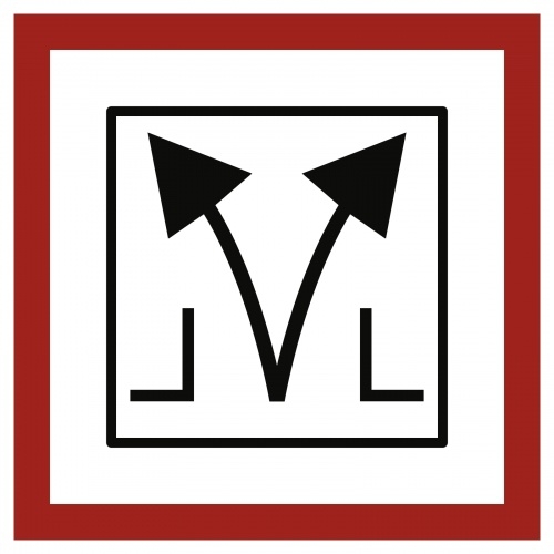 Aufkleber Rauch- und Wärmeabzugseinrichtung, Folie, 148x148 mm Image