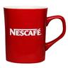 Nescafé Kaffeebecher Rot Eckig, 230 ml