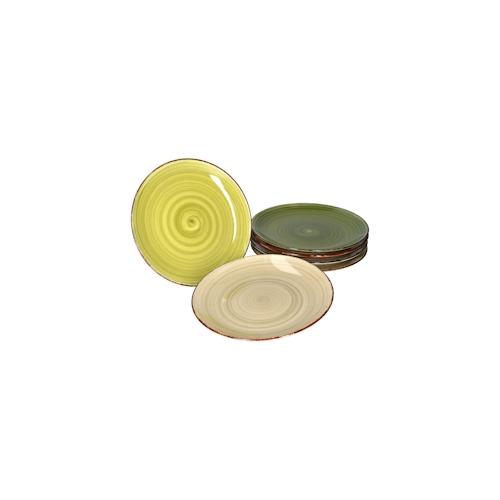 6er Set Kuchenteller Nature 18,5cm