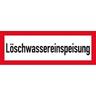 Schild Löschwassereinspeisung, Kunststoff, 420x148 mm