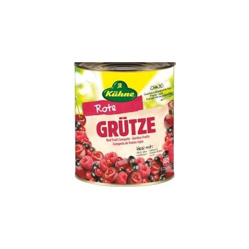 Kühne Rote Grütze Gartenfrüchte Himbeeren, rote & schwarze Johannisbeeren & Kirschen (3,2 kg)