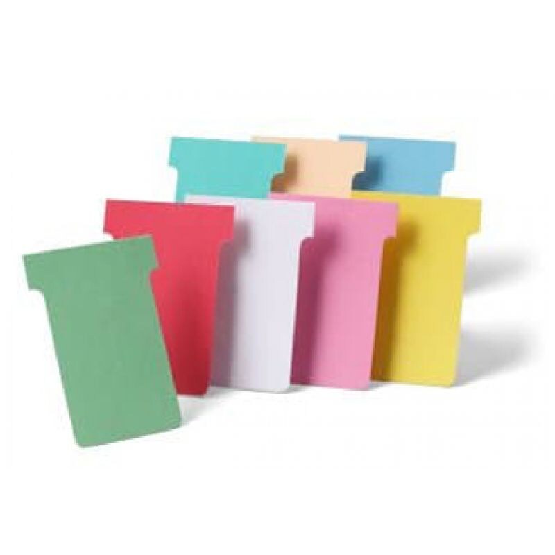 nobo T-Karten, Größe 3 / 92 mm, 130 g/qm, bedruckbar, gelb Image