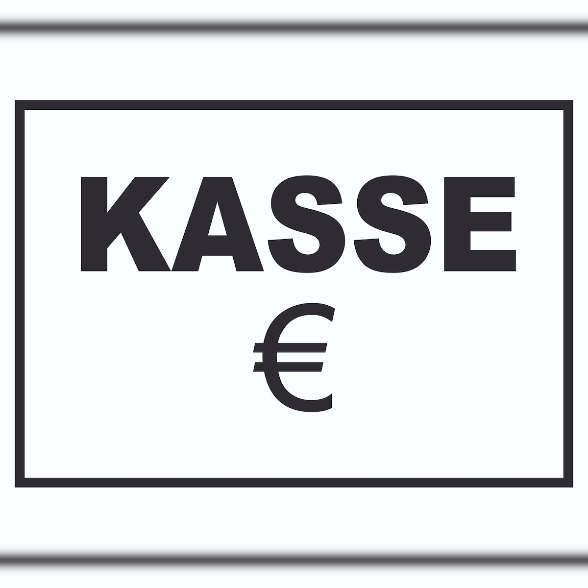 HB-Druck Kasse Schild A4 (210x297mm) Image
