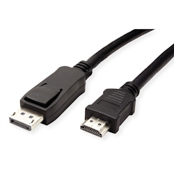 VALUE DisplayPort Kabel DP - HDTV, ST/ST, schwarz, 1,5 m Image