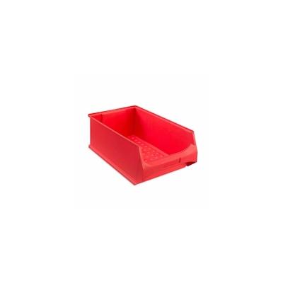 PROREGAL Rote Sichtlagerbox 5.0 | HxBxT 20x30x50cm | 21,8 Liter | Sichtlagerbehälter, Sichtlagerkasten, Sichtlagerkastensortiment, Sortierbehälter Image