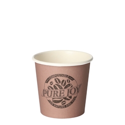 PAPSTAR 80 Trinkbecher, Pappe 0,1 l Ø 6 cm · 6 cm lila 