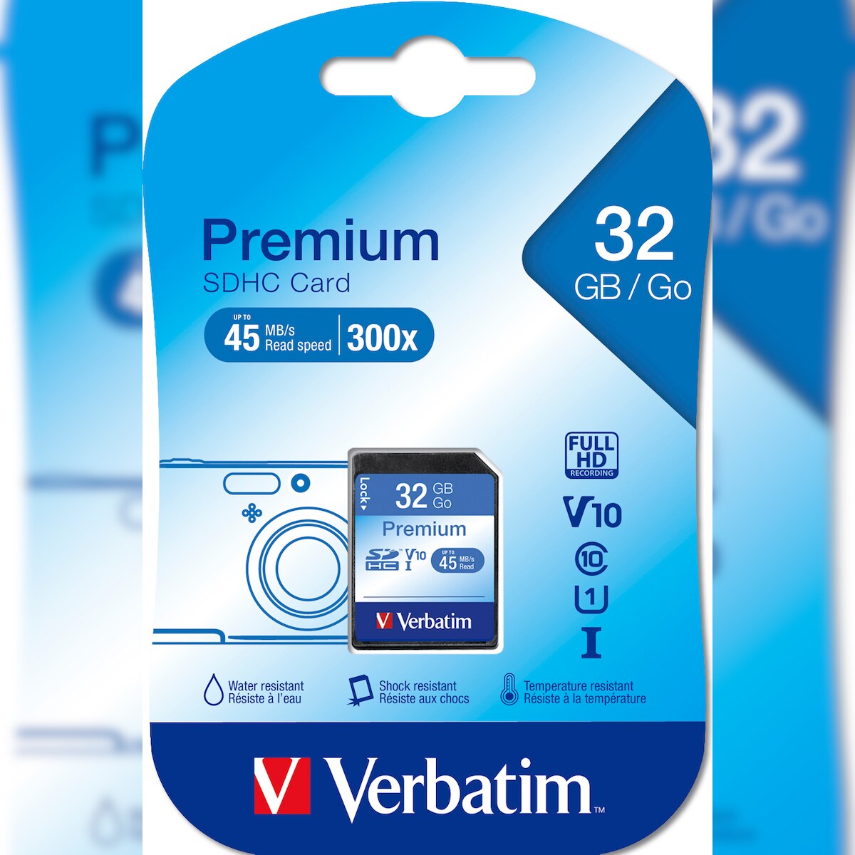 Verbatim SDHC Secure Card Speicherkarte 32 GB Class 10 Image