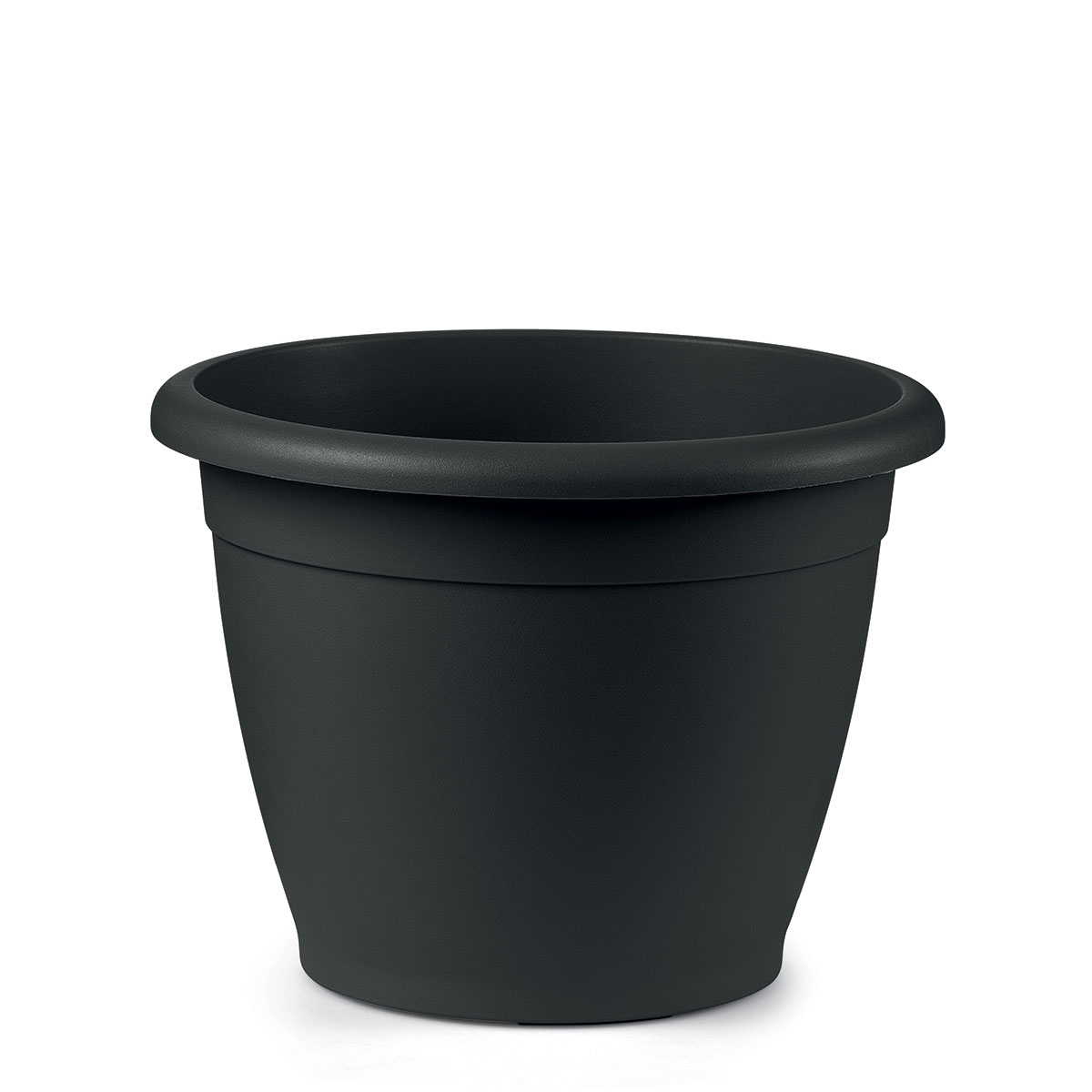 Pflanzgefäß Blumentopf Pflanztopf Naxos rund anthrazit Ø 35 x H 26 cm Veca Image