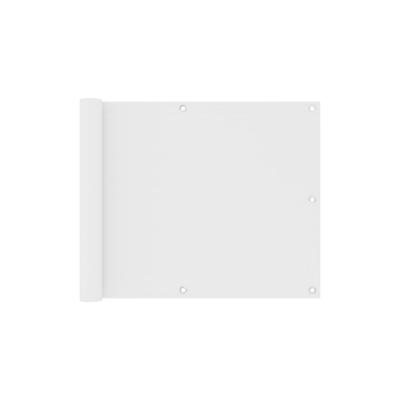 vidaXL Balkon-Sichtschutz Weiß 75x600 cm Oxford-Gewebe Image