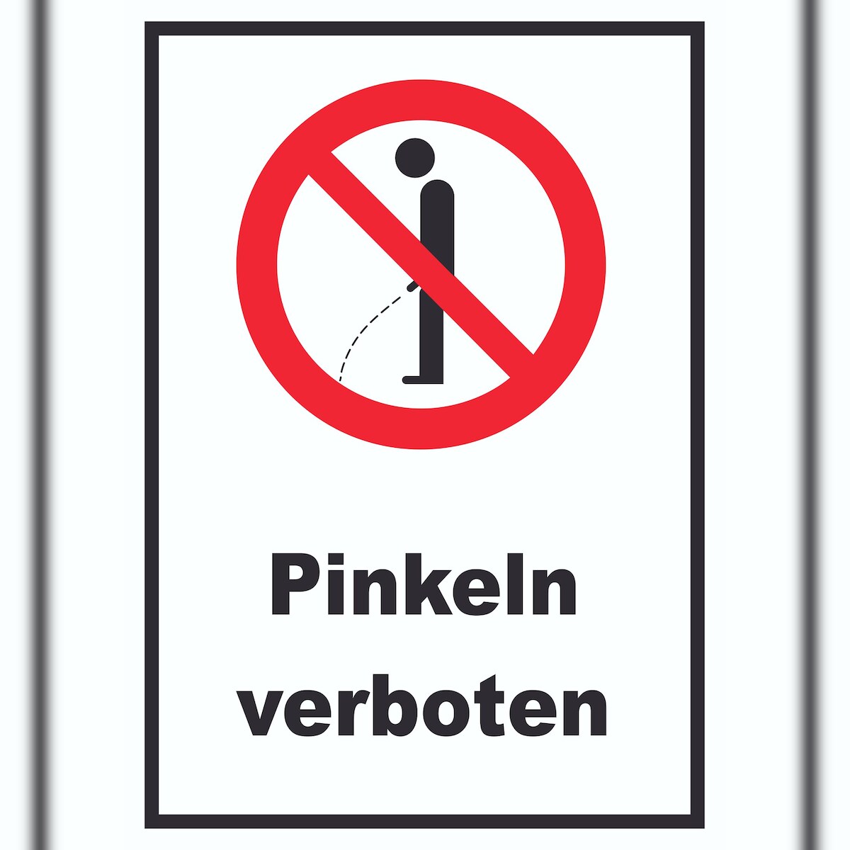 Pinkeln verboten Schild A4 (210x297mm) Image