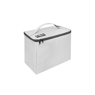 WEDO 582520 Bigbox Cooler Kühltasche, Polyester, Volumen: 16.5l., Thermo-Isolierung, 2 Reißverschlüsse, Hellgrau