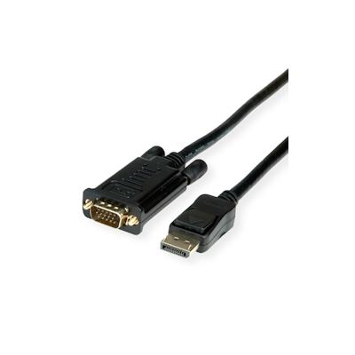 ROLINE Kabel DisplayPort-VGA, DP ST - VGA ST, schwarz, 3 m