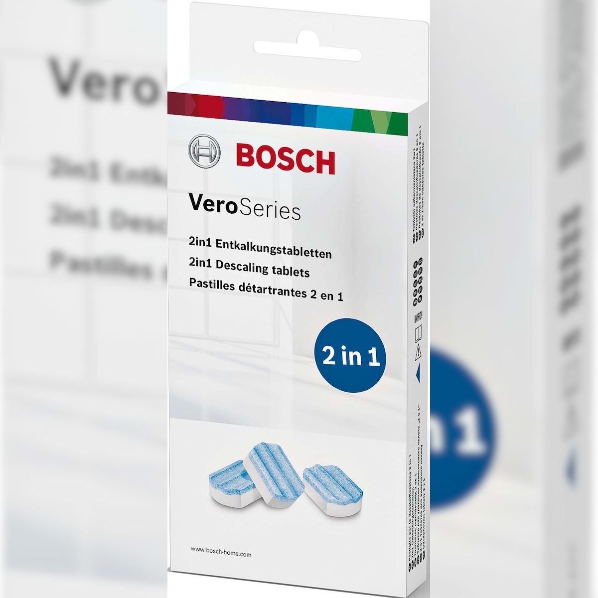 Bosch Entkalkungstabletten 3 Stk. a 40g,f.KVA TCZ8002A (VE3) Image