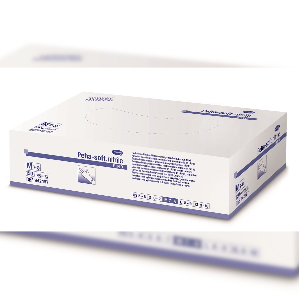 Hartmann Peha-soft® nitrile fino powderfree Farbe lila Größe M Image