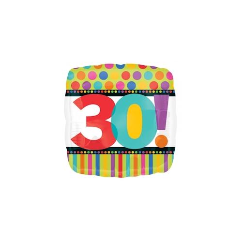 Folienballon `Dots & Stripes` 30