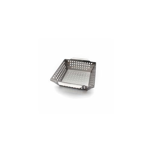 CHEFGASTRO BBQ Gemüsekorb XS, Grillwok | 21,5×21,5cm | Edelstahl