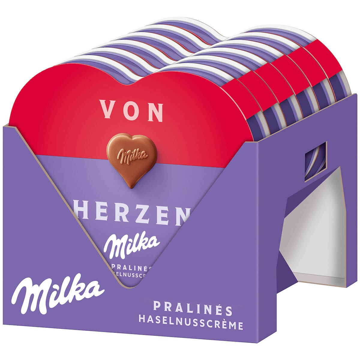 Milka Pralinen I love Milka Herz 12 x 44 g (528 g) Image