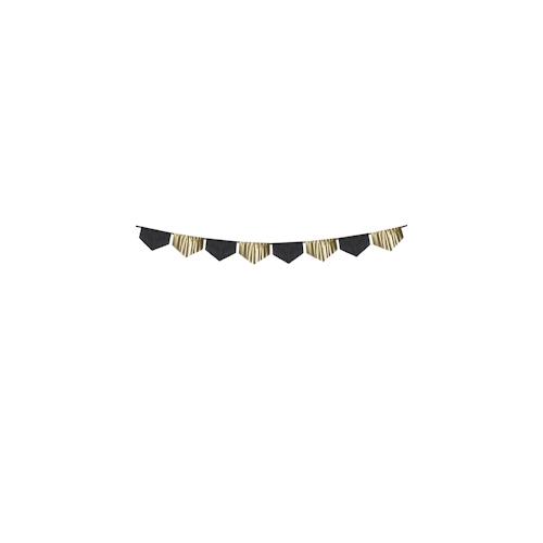 Girlande gold schwarz