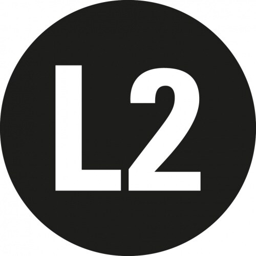 Aufkleber I Leiterkennzeichen L2 Wechselstromnetz, RoHS-konform, Folie, Ø 12,5mm, 20/Bogen, DIN EN 60445 / IEC 60417 Image