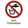 Kein Trinkwasser ISO 7010, Kombischild, Folie, 210x297 mm