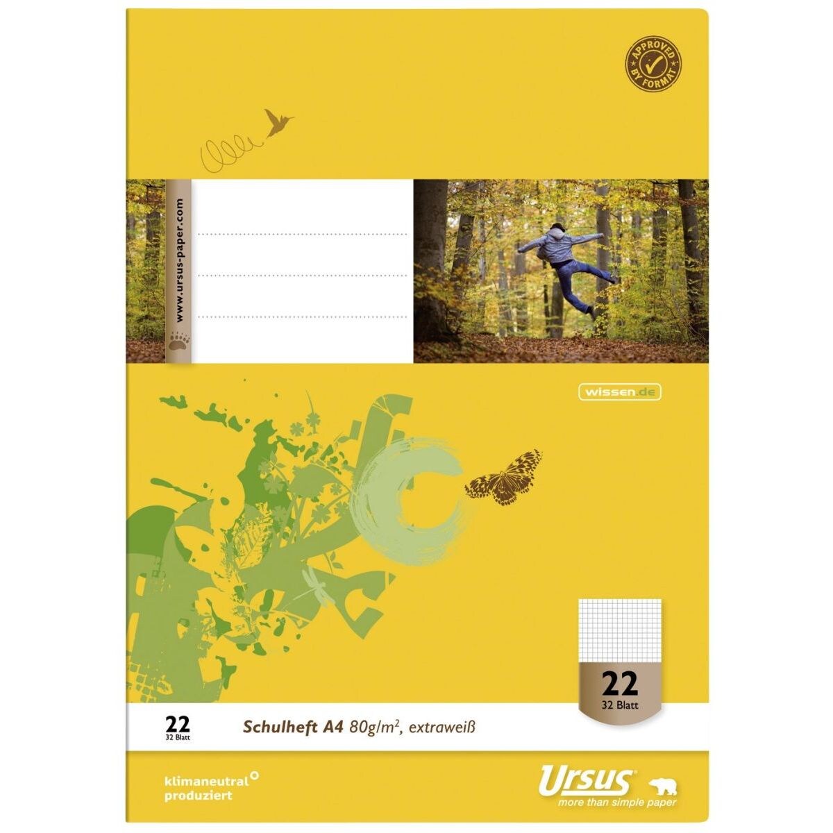 Heft LIN22 A4 32 Blatt 80g/qm 5mm kariert Image