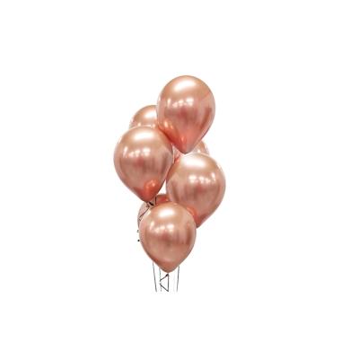 7 glossy Luftballons roségold