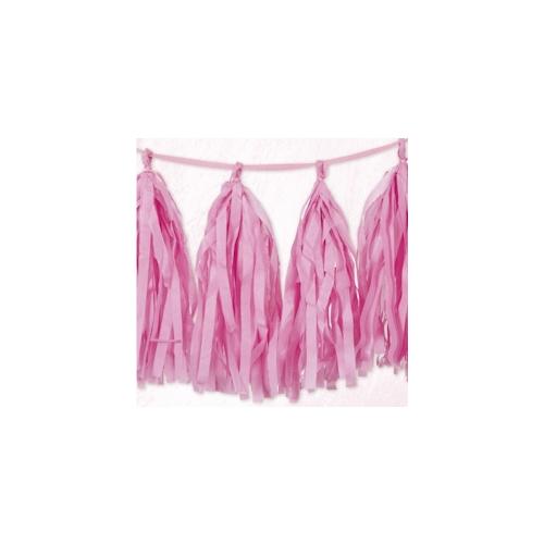 Fransen Girlande pink