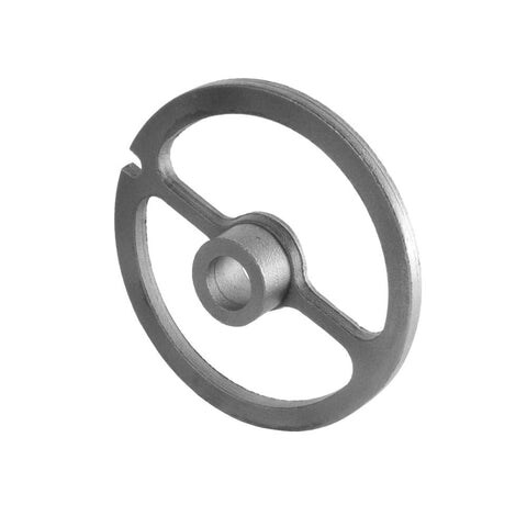 WOLFCUT Führungsscheibe mit Nabe INOX-Stahl Größe 8 kompatibel mit BOSCH MFW68660, MUM9 / ALEXANDERWERK 8 / GRAEF FW700 uvm. Image