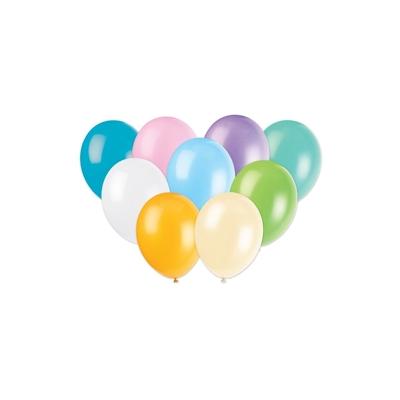 10 Luftballons gemischt pastell