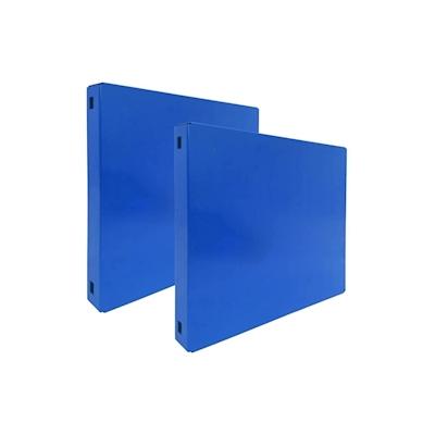 PROREGAL Memoboard Doppelpack Metal geschlossen | HxBxT 30x30x3,5cm | Blau | Magnettafel Wandtafel Trägersystem