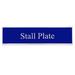 Stall Nameplate - Plastic - Navy w/White Letters - Smartpak