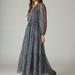 Lucky Brand Printed Shine Chiffon Maxi Dress - Women's Clothing Dresses Maxi Dress in Flint Stone Multi, Size S