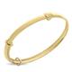 9 ct Gold Bangle with Heart and Diamond Set, Sliding Heart for Baby 1-3yrs, Baptism, Christening, Baby Shower (Card 2)