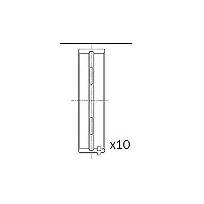 FAI AutoParts Kurbelwellenlager 63,7mm für ALFA ROMEO FIAT 71718251 60814728 71718247 BM1025-STD