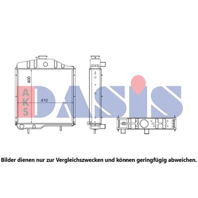 AKS DASIS Kühler, Motorkühlung Universal 440315N Image