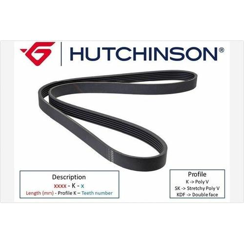 HUTCHINSON Keilrippenriemen Double face für VOLVO 30731811 30731862 9458469 1825 KDF 6