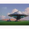 TWYYDP Jigsaw Puzzles 1500 Pieces for Adult,Farm Ufo Spaceship Puzzle,Release Stress and Solve Problems Wooden Puzzle