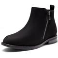 Harvest Land Womens Chelsea Boots Ladies Ankle Boots Winter Boots Stylish Classic Short for Adults Zip-up Shoes Black 9UK
