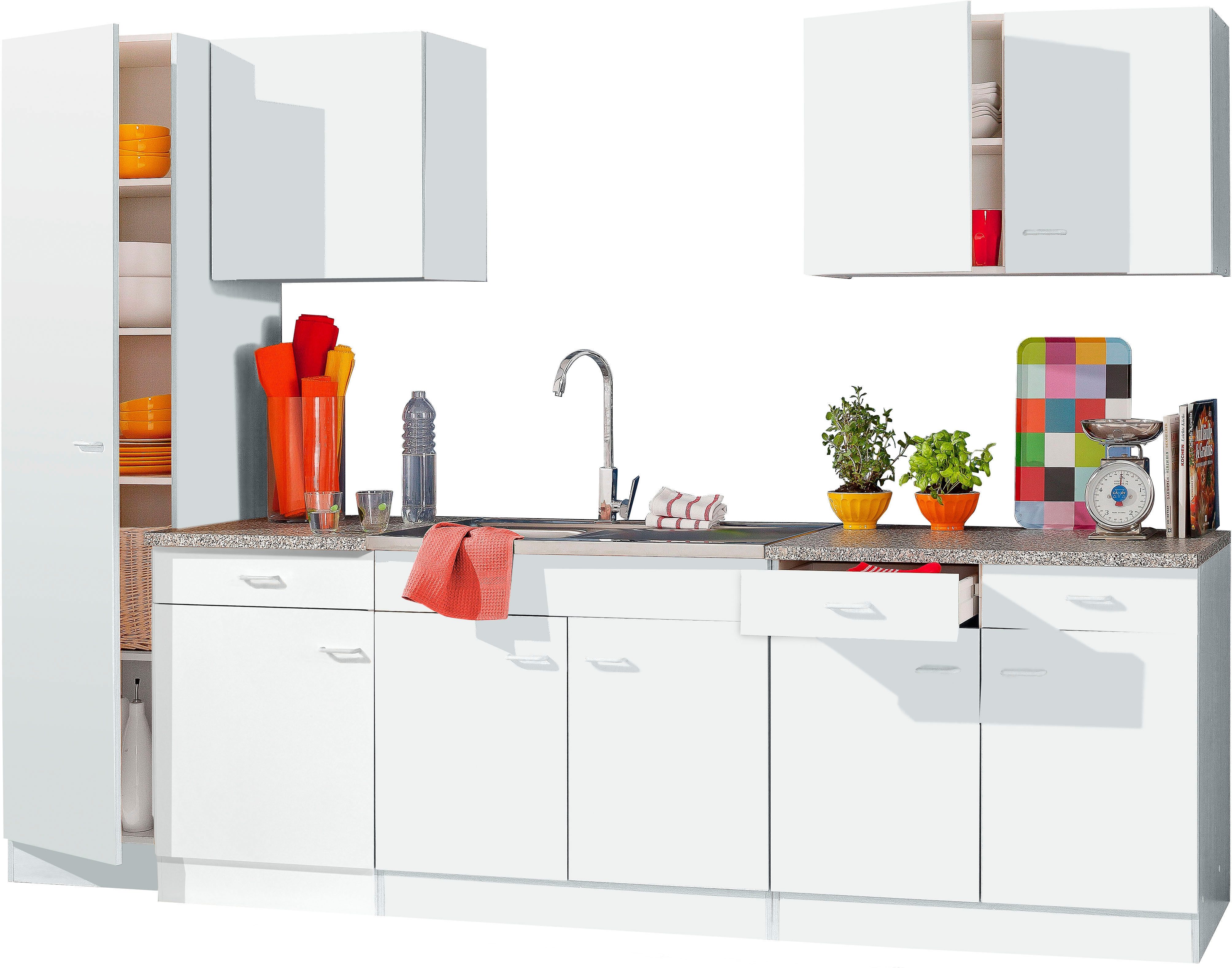 Hängeschrank KOCHSTATION "KS-Elster", weiß (weiß, weiß), B:40cm H:57cm T:34cm, Schränke, Breite 40 cm, 1 Einlegeboden Image