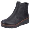 Winterstiefelette RIEKER, Damen, Gr. 38, schwarz, Lederimitat, klassisch, Schuhe, mit modischem 4,5 cm Keilabsatz