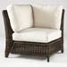 Charlton Home® Corner Patio Chair w/ Sunbrella Cushions in Gray | 32.5 H x 36 W x 36 D in | Wayfair 0C1AB8C98DBC44CD85A0E19873ABCB31