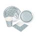 The Holiday Aisle® Johnsonville Silver Cross Tableware Kit For 24 Guests - Party Supplies - 104 Pieces in Gray | Wayfair 13757558