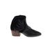 Lucky Brand Ankle Boots: Black Print Shoes - Women's Size 5 - Almond Toe